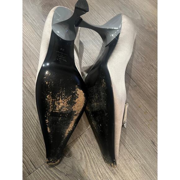Vintage Moschino satin Heels - Picture 7 of 7